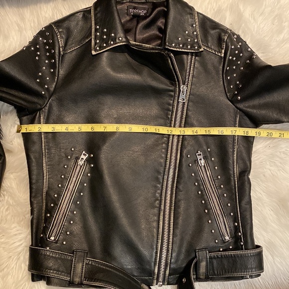 🌟 TOPSHOP Faux Leather Jacket - Picture 9 of 11